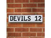 Vintage parts USA VPAY1E59 DEVILS 12 NHL New Jersey Devils White Stamped Street Sign Mancave Wall Art Vintage parts USA VPAY1E59 DEVILS 12 NHL New Jersey Devils White Stamped Street Sign Mancave Wall Art