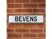 Vintage parts USA VPAYDA1D Bevens White Stamped Aluminum Street Sign Mancave Wall Art Vintage parts USA VPAYDA1D Bevens White Stamped Aluminum Street Sign Mancave Wall Art