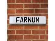 Vintage parts USA VPAY16F80 Farnum White Stamped Aluminum Street Sign Mancave Wall Art Vintage parts USA VPAY16F80 Farnum White Stamped Aluminum Street Sign Mancave Wall Art
