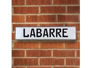 Vintage parts USA VPAY204F6 Labarre White Stamped Aluminum Street Sign Mancave Wall Art Vintage parts USA VPAY204F6 Labarre White Stamped Aluminum Street Sign Mancave Wall Art