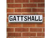 Vintage parts USA VPAY1A43E Gattshall White Stamped Aluminum Street Sign Mancave Wall Art Vintage parts USA VPAY1A43E Gattshall White Stamped Aluminum Street Sign Mancave Wall Art