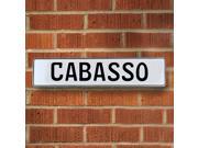 Vintage parts USA VPAY12811 Cabasso White Stamped Aluminum Street Sign Mancave Wall Art Vintage parts USA VPAY12811 Cabasso White Stamped Aluminum Street Sign Mancave Wall Art