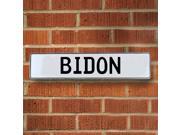 Vintage parts USA VPAYDAC1 Bidon White Stamped Aluminum Street Sign Mancave Wall Art Vintage parts USA VPAYDAC1 Bidon White Stamped Aluminum Street Sign Mancave Wall Art