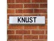 Vintage parts USA VPAY1FE5B Knust White Stamped Aluminum Street Sign Mancave Wall Art Vintage parts USA VPAY1FE5B Knust White Stamped Aluminum Street Sign Mancave Wall Art