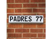 Vintage parts USA VPAY1E31 PADRES 77 MLB San Diego Padres White Stamped Street Sign Mancave Wall Art Vintage parts USA VPAY1E31 PADRES 77 MLB San Diego Padres White Stamped Street Sign Mancave Wall Art