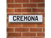 Vintage parts USA VPAY13A14 Cremona White Stamped Aluminum Street Sign Mancave Wall Art Vintage parts USA VPAY13A14 Cremona White Stamped Aluminum Street Sign Mancave Wall Art