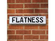 Vintage parts USA VPAY1741A Flatness White Stamped Aluminum Street Sign Mancave Wall Art Vintage parts USA VPAY1741A Flatness White Stamped Aluminum Street Sign Mancave Wall Art