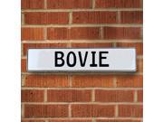 Vintage parts USA VPAYE26B Bovie White Stamped Aluminum Street Sign Mancave Wall Art Vintage parts USA VPAYE26B Bovie White Stamped Aluminum Street Sign Mancave Wall Art
