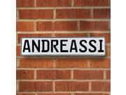 Vintage parts USA VPAYBB6D Andreassi White Stamped Aluminum Street Sign Mancave Wall Art Vintage parts USA VPAYBB6D Andreassi White Stamped Aluminum Street Sign Mancave Wall Art