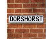 Vintage parts USA VPAY1635A Dorshorst White Stamped Aluminum Street Sign Mancave Wall Art Vintage parts USA VPAY1635A Dorshorst White Stamped Aluminum Street Sign Mancave Wall Art