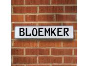 Vintage parts USA VPAYDD8F Bloemker White Stamped Aluminum Street Sign Mancave Wall Art Vintage parts USA VPAYDD8F Bloemker White Stamped Aluminum Street Sign Mancave Wall Art