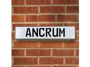 Vintage parts USA VPAYBB3C Ancrum White Stamped Aluminum Street Sign Mancave Wall Art Vintage parts USA VPAYBB3C Ancrum White Stamped Aluminum Street Sign Mancave Wall Art