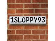 Vintage parts USA VPAY9913 1SLOPPY93 White Stamped Aluminum Street Sign Mancave Wall Art Vintage parts USA VPAY9913 1SLOPPY93 White Stamped Aluminum Street Sign Mancave Wall Art