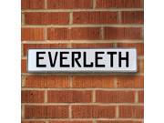 Vintage parts USA VPAY16DBA Everleth White Stamped Aluminum Street Sign Mancave Wall Art Vintage parts USA VPAY16DBA Everleth White Stamped Aluminum Street Sign Mancave Wall Art