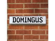 Vintage parts USA VPAY1626C Domingus White Stamped Aluminum Street Sign Mancave Wall Art Vintage parts USA VPAY1626C Domingus White Stamped Aluminum Street Sign Mancave Wall Art