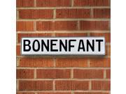 Vintage parts USA VPAYE010 Bonenfant White Stamped Aluminum Street Sign Mancave Wall Art Vintage parts USA VPAYE010 Bonenfant White Stamped Aluminum Street Sign Mancave Wall Art