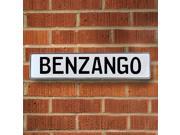 Vintage parts USA VPAYD835 Benzango White Stamped Aluminum Street Sign Mancave Wall Art Vintage parts USA VPAYD835 Benzango White Stamped Aluminum Street Sign Mancave Wall Art