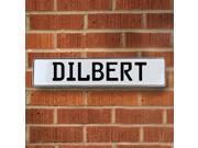 Vintage parts USA VPAY1600A Dilbert White Stamped Aluminum Street Sign Mancave Wall Art Vintage parts USA VPAY1600A Dilbert White Stamped Aluminum Street Sign Mancave Wall Art