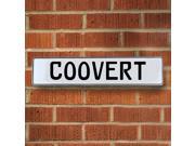 Vintage parts USA VPAY136EC Coovert White Stamped Aluminum Street Sign Mancave Wall Art Vintage parts USA VPAY136EC Coovert White Stamped Aluminum Street Sign Mancave Wall Art