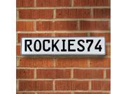Vintage parts USA VPAY1BCF ROCKIES74 MLB Colorado Rockies White Stamped Street Sign Mancave Wall Art Vintage parts USA VPAY1BCF ROCKIES74 MLB Colorado Rockies White Stamped Street Sign Mancave Wall Art