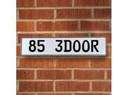 Vintage parts USA VPAY99D1 85 3DOOR White Stamped Aluminum Street Sign Mancave Wall Art Vintage parts USA VPAY99D1 85 3DOOR White Stamped Aluminum Street Sign Mancave Wall Art