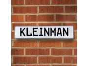 Vintage parts USA VPAY1FCE9 Kleinman White Stamped Aluminum Street Sign Mancave Wall Art Vintage parts USA VPAY1FCE9 Kleinman White Stamped Aluminum Street Sign Mancave Wall Art