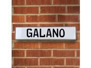 Vintage parts USA VPAY1A1A4 Galano White Stamped Aluminum Street Sign Mancave Wall Art Vintage parts USA VPAY1A1A4 Galano White Stamped Aluminum Street Sign Mancave Wall Art