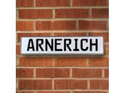Vintage parts USA VPAYBE02 Arnerich White Stamped Aluminum Street Sign Mancave Wall Art Vintage parts USA VPAYBE02 Arnerich White Stamped Aluminum Street Sign Mancave Wall Art
