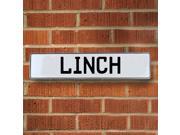 Vintage parts USA VPAY20F7E Linch White Stamped Aluminum Street Sign Mancave Wall Art Vintage parts USA VPAY20F7E Linch White Stamped Aluminum Street Sign Mancave Wall Art