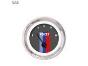 Aurora Instruments GAR263ZEXNABCC Volt Gauge - SAE Vintage Autobahn Dark Gray , Black Modern Needles, Chrome amp Aurora Instruments GAR263ZEXNABCC Volt Gauge - SAE Vintage Autobahn Dark Gray , Black Modern Needles, Chrome amp