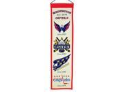 Winning Streaks Sports 47029 Washington Capitals Heritage Banner