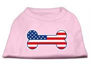 Mirage Pet Products 51-08-XXXLLPK Bone Shaped American Flag Screen Print Shirts Light Pink, XXXL Mirage Pet Products 51-08-XXXLLPK Bone Shaped American Flag Screen Print Shirts Light Pink, XXXL