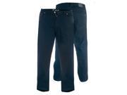 Mens Duke London Kingsize Relaxed Fit Stretch Jeans With Elasticated Waist Black