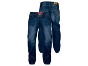 Mens D555 Rinaldo Straight Leg Denim Jeans Vintage Blue Slim Fit 30 38 Waist