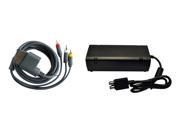 XBox 360 Slim Parts Bundle Power Adapter and AV Cable by Mars Devices