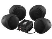 BOSS Audio MCBK450 Black 1000 watt Motorcycle ATV Sound System