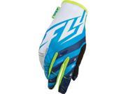 Fly Racing Kinetic Gloves Hi Vis Blue Sz 4 368 41104