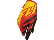 Fly Racing Kinetic Gloves Red Black Yellow Sz 4 368 41204