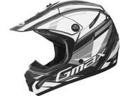 Gmax Gm46.2Y Traxxion Helmet Flat Black White Silver Ym G3463431 Tc 17F