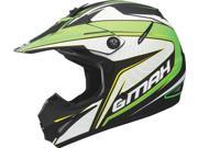 Gmax Gm46.2X Coil Helmet Flat Black Flo Green 2X G3464628 Tc 23F