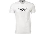 Fly Racing F Wing Tee White M 352 0614M