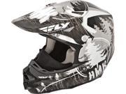 Fly Racing F2 Carbon Pro Hmk Stamp Helmet Black White L 73 4921L