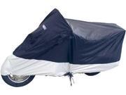 WPS Deluxe Motorcycle Cover L Black Silver 111386