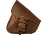 Dowco Brown Leather Swingarm Bag Softails 59909 00