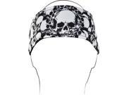 Zan Headband All Over Skull Hb004