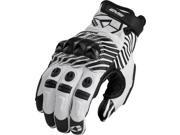 Evs Silverstone Leather Gloves White L 612105 0204