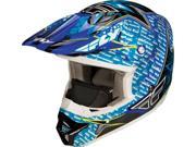 Fly Racing Aurora Helmet Blue Xs 73 4913Xs