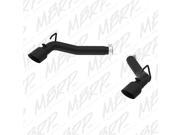 MBRP Exhaust S7019BLK Black Series Dual Axle Back Muffler Delete Pipe