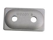 Woodys Angled Double Digger Aluminum Support Plate 5 16 48 Pcs Ada2 3775 B