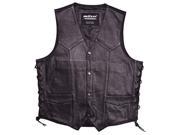 Mossi Mens Live To Ride Vest Size 48 Black P N 20 108L 48